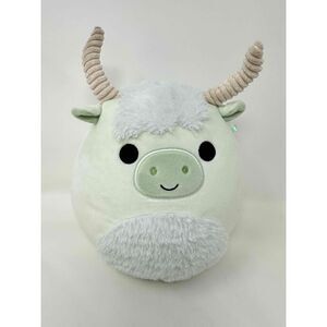 Squishmallow Iver the Highland Cow 8” Green Stuffed Animal Plush Toy Highlander